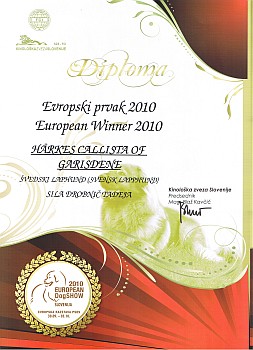 FCI European Winner 2010