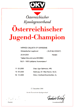 Junior Champion of Austria