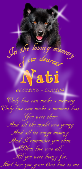 In the loving memory of our dearest Nati